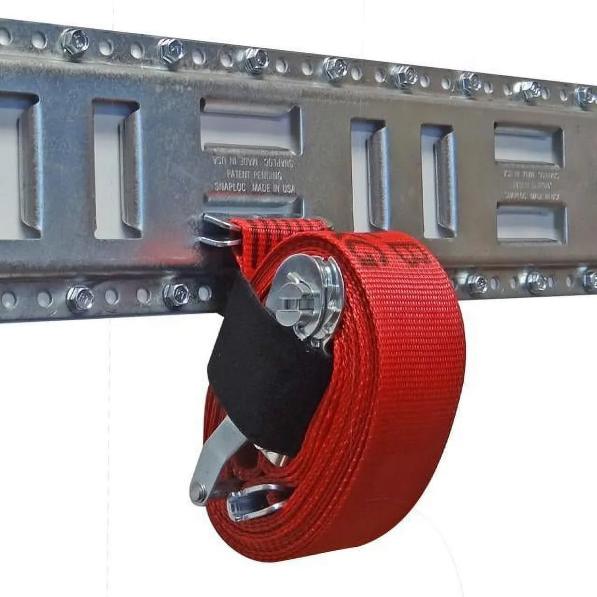 SNAP-LOC Fast-Track E-Track 8 foot 4-Pack USA Galvanized Steel Horizontal Vertical; Logistic Tie-Down for Pickups; Trucks; Trailers