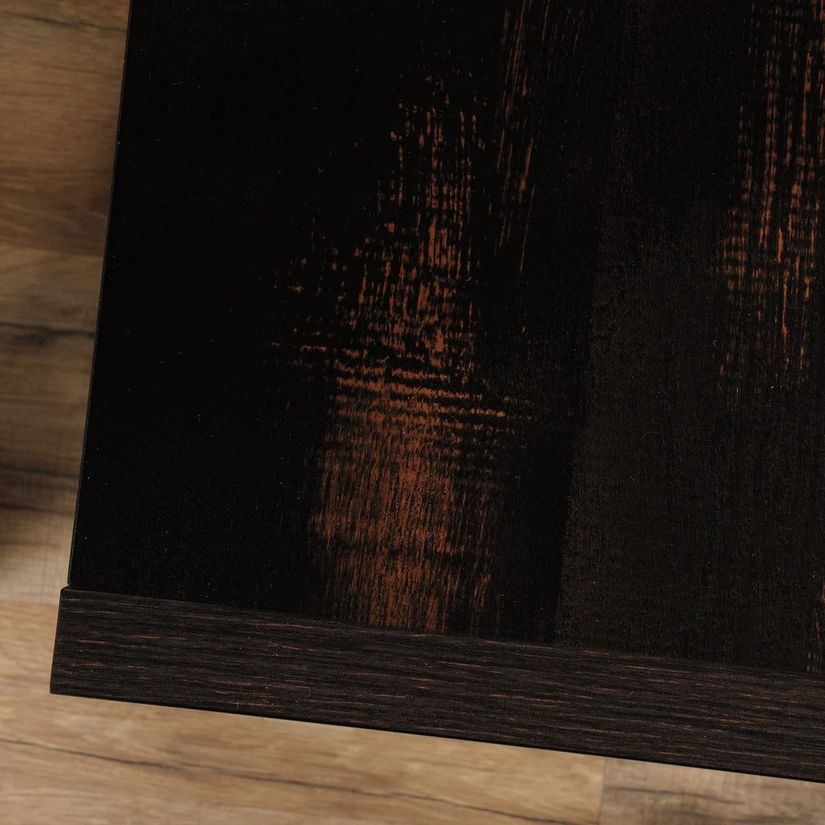 Sauder Dakota Pass End Table; Char Pine Finish