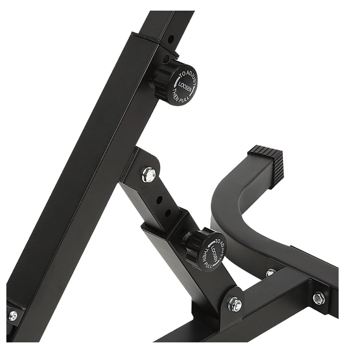 Hyperextension Bench with Adjustable Height and Back; Multi-functional Workout Bench; Back Extension Chair