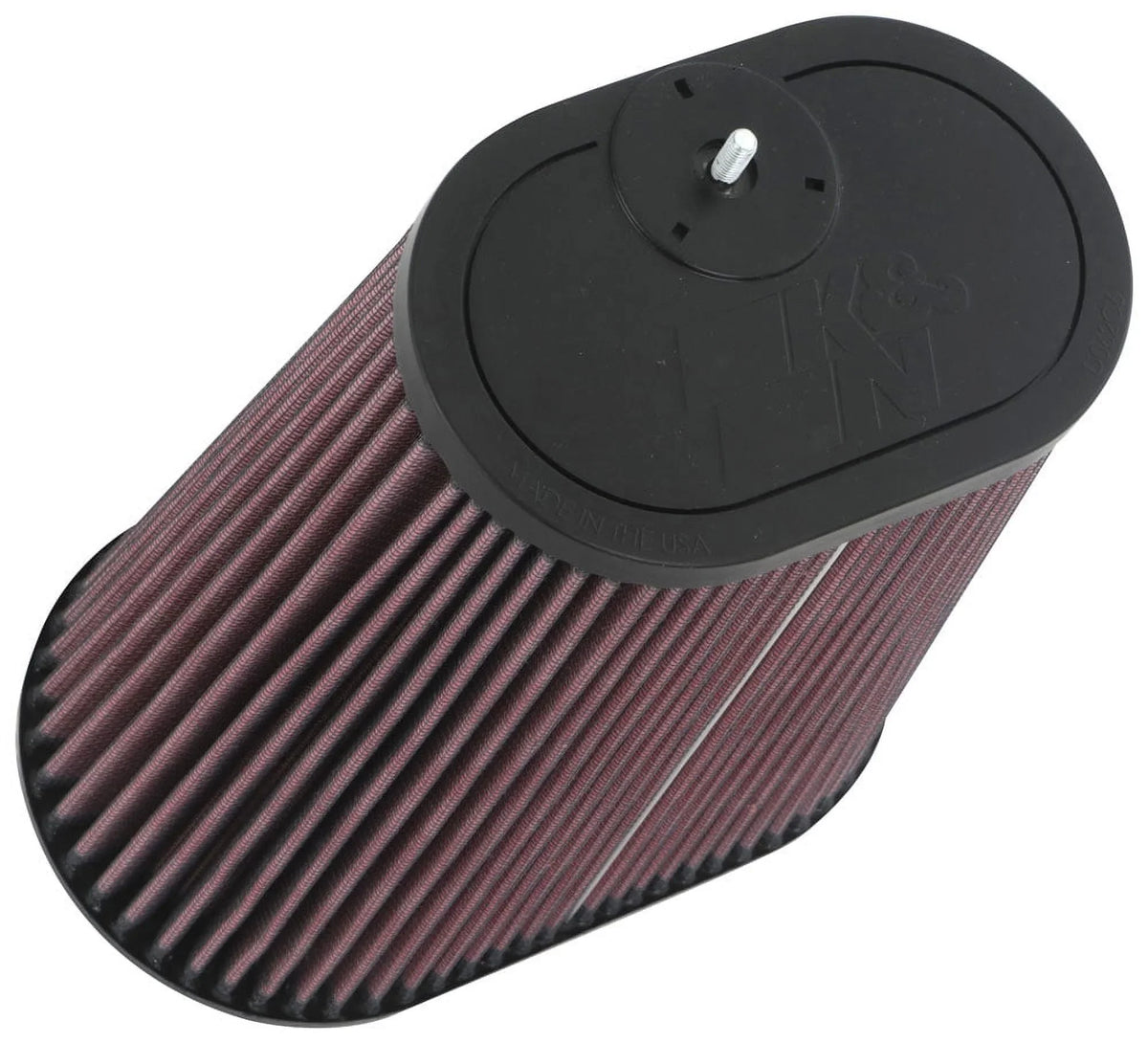 K&N Universal Clamp-On Air Filter: High Performance; Premium; Washable; Replacement Filter: Flange Diameter: 3.125 In; Filter Height: 9 In; Flange Length: 0.625 In; Shape: Tapered Oval; RU-1012