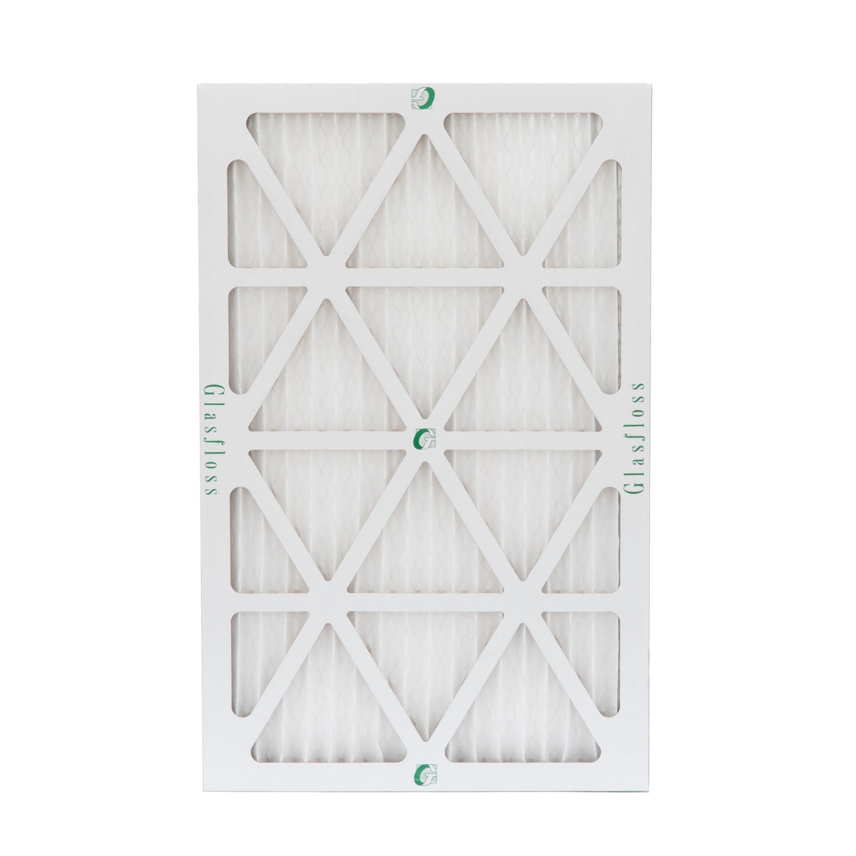 6 Pack of 16x25x1 MERV 10 Pleated Air Filters by Glasfloss. Actual Size: 15-1/2 x 24-1/2 x 7/8