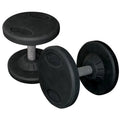 York Barbell Rubber Pro Style Dumbbell; - 55 lbs