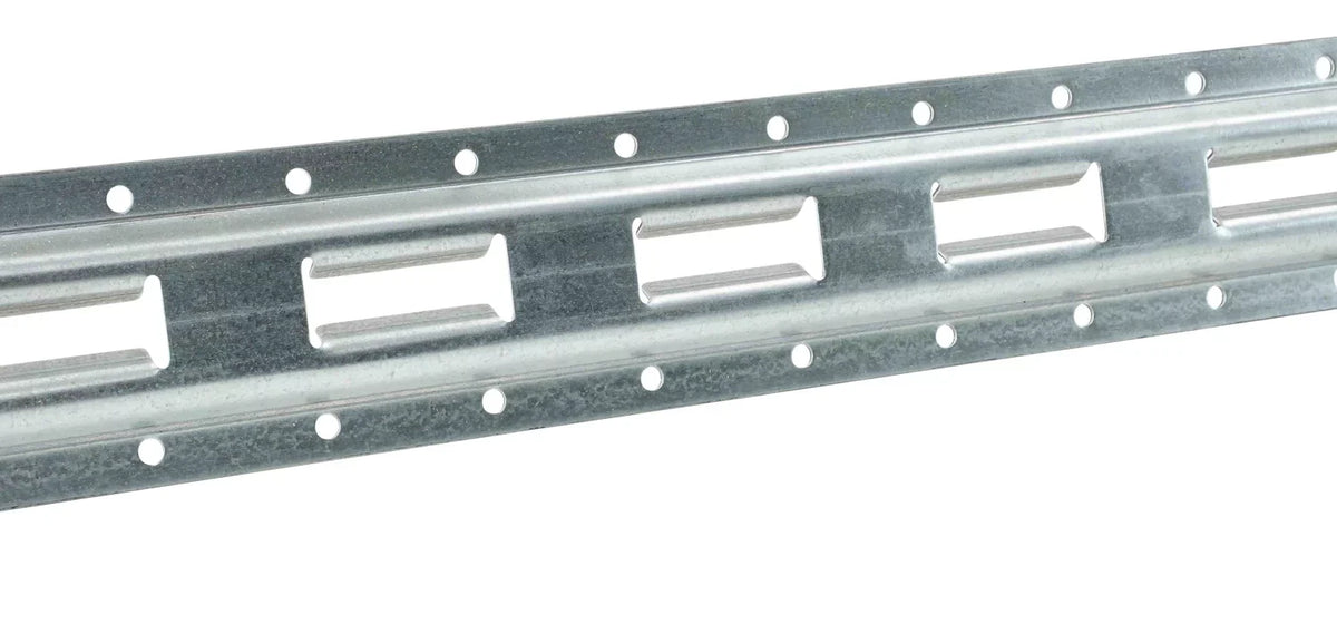 (4 Pack) 5' Vertical E-Track Tie-Down Rail - Made in USA | High Strength Galvanized Steel; Bolt-On Tie Down Rail for Cargo on Pickups; Trucks; Trailers; Vans