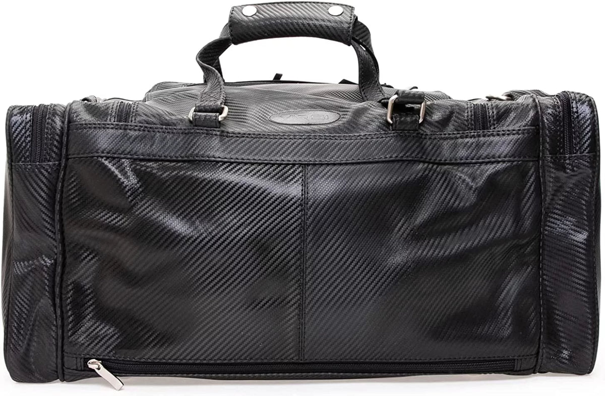 Viosi Malibu 22 foot Full Grain Leather Duffel Travel Bag Sports Gym Bag Weekender Overnight Luggage