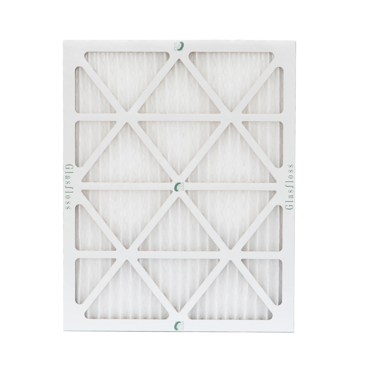 16x20x1 Air Filter MERV 10 Pleated by Glasfloss - Box of 12 - AC/Furnace Filters
