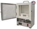 Tabletop Furnace Company RapidFire Pro-L Kiln Stainless Steel Jewelry Making Metal Clay Ceramic Firing Enameling Powered Furnace - FUR-0056