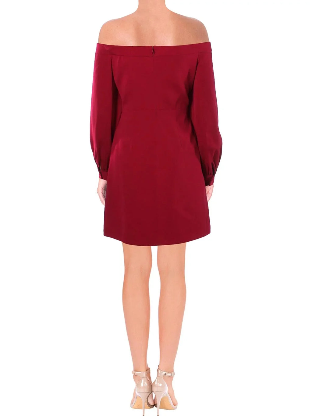 Jill Jill Stuart Women's Off-The-Shoulder Cocktail Dress (0; Wineberry)