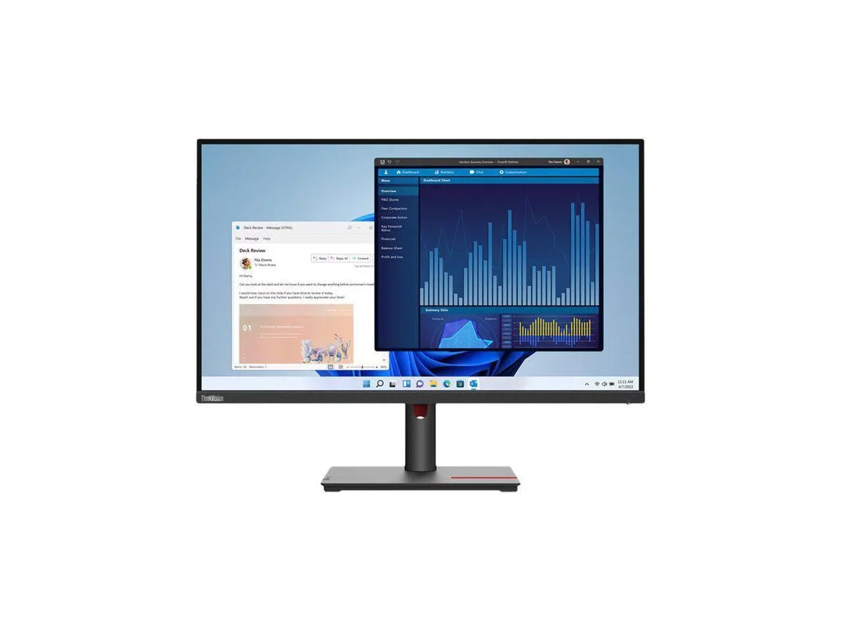 Lenovo ThinkVision T27p-30 27" 4K UHD LCD Monitor - 16:9 - Black - 27" Class - In-plane Switching (IPS) Technology - 3840 x 2160 - 1.07 Billion Colors - 350 Nit - 4 ms - 60 Hz Refresh Rate -