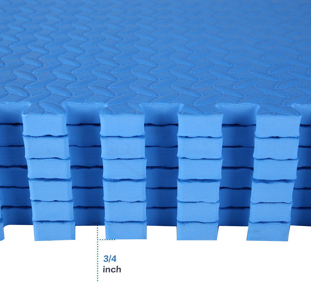 BalanceFrom 3/4 In. Thick High Quality EVA Foam Interlocking Tiles Puzzle Exercise Mat; 24 Sq. Ft.