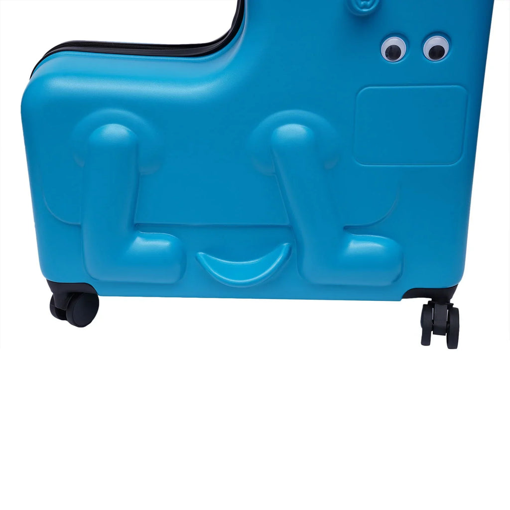 Wuzstar 24" Kid's Ride-on Travel Suitcase Portable Universal Wheel Liquidproof Luggage;ABS+PC Aged 4-12 Years