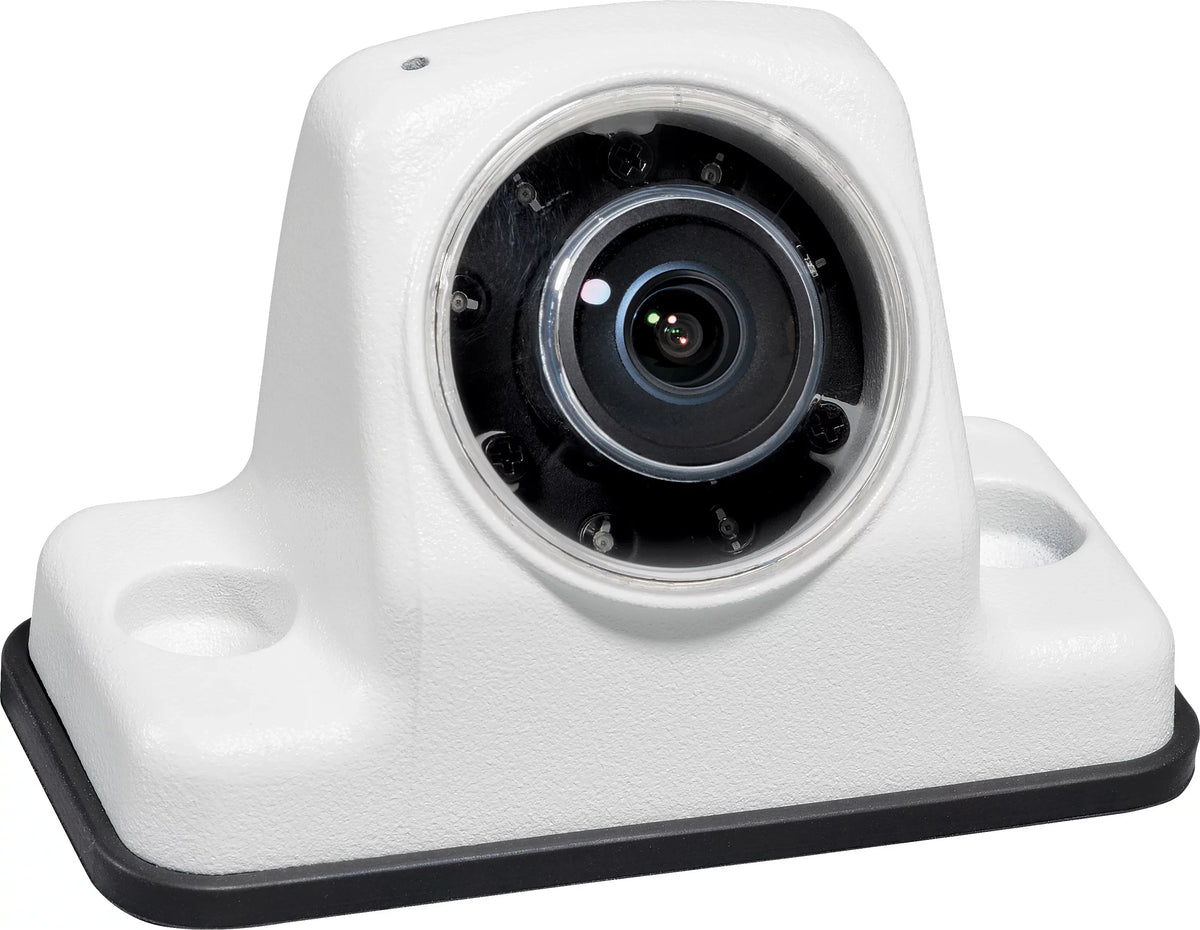 Voyager VCAHD150 Vehicle Surface Mount Heavy Duty AHD Rear Color Camera w/ Night Vision; 160-Degree Viewing Angle; IR LED Low Light Assist; White Impact Resistant Aluminum Housing; IP69K Liquidproof
