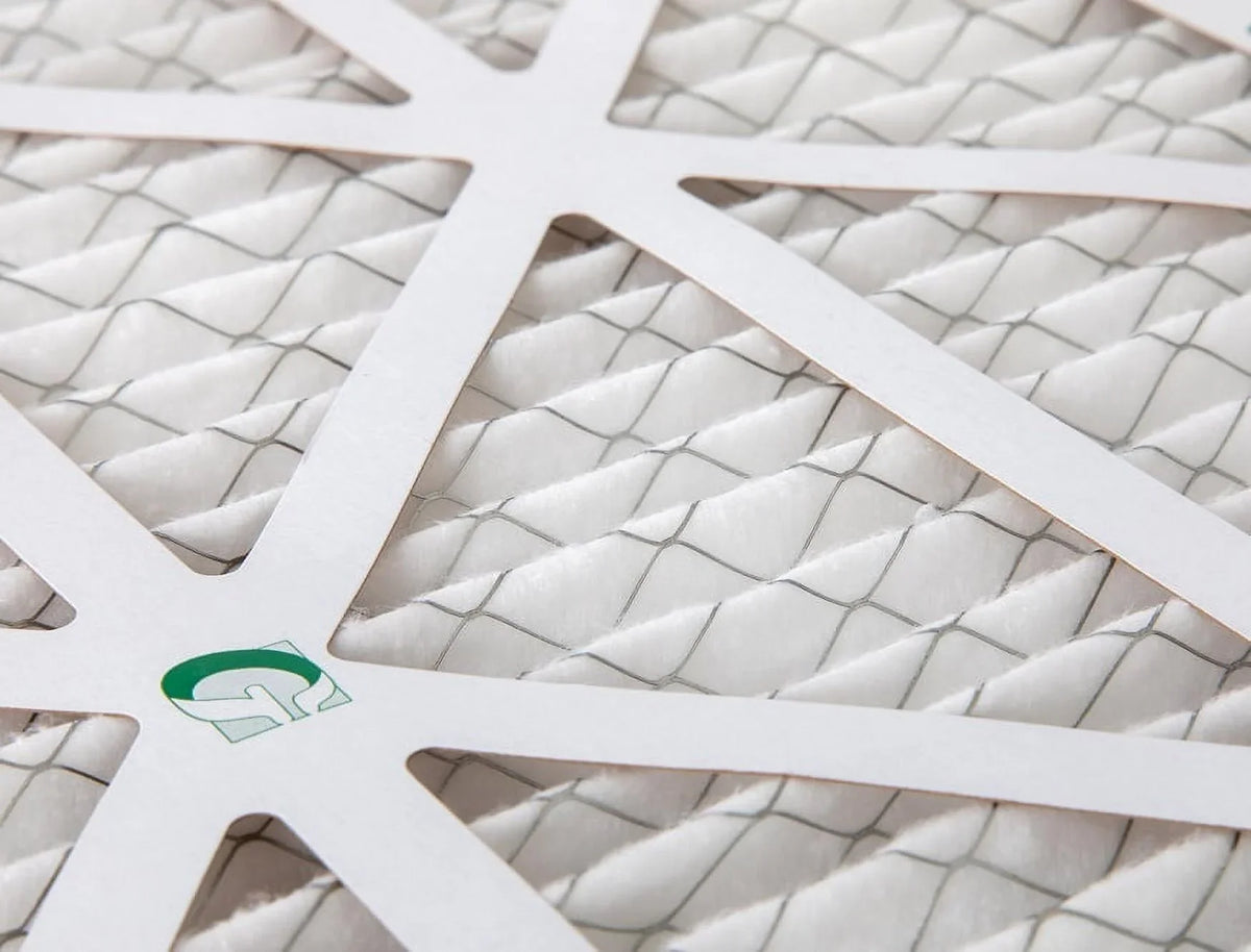 12 Pack of 18x25x1 MERV 10 Pleated Air Filters by Glasfloss. Actual Size: 17-1/2 x 24-1/2 x 7/8