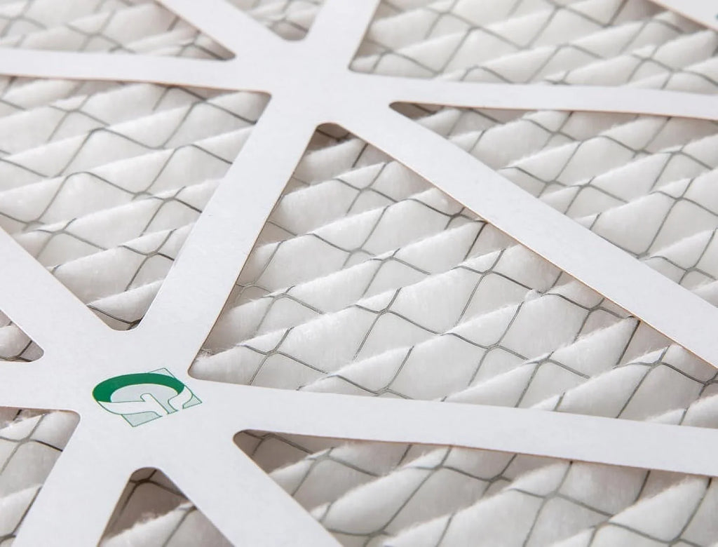 12 Pack of 25x25x1 MERV 10 Pleated Air Filters by Glasfloss. Actual Size: 24-1/2 x 24-1/2 x 7/8