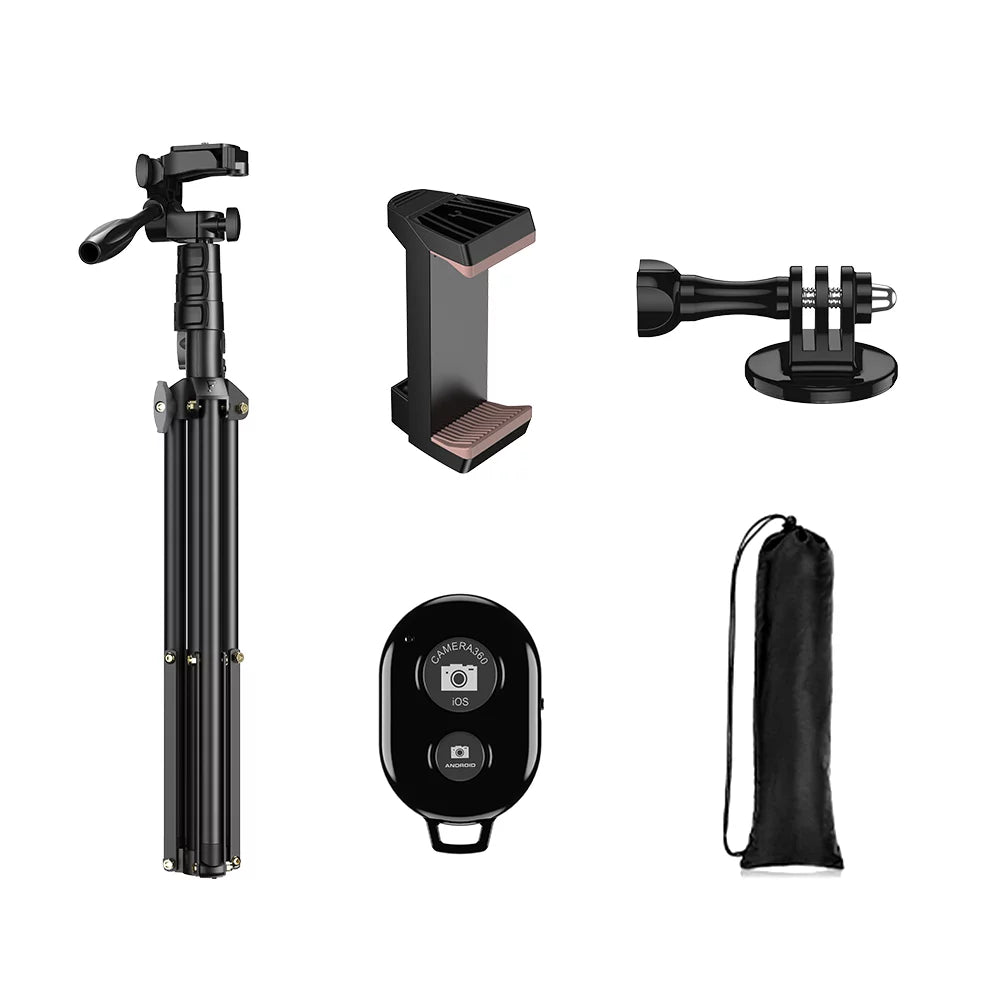 APEXEL Selfie Stick Tripod Stand Aluminum Alloy 180cm for Smartphone Camera