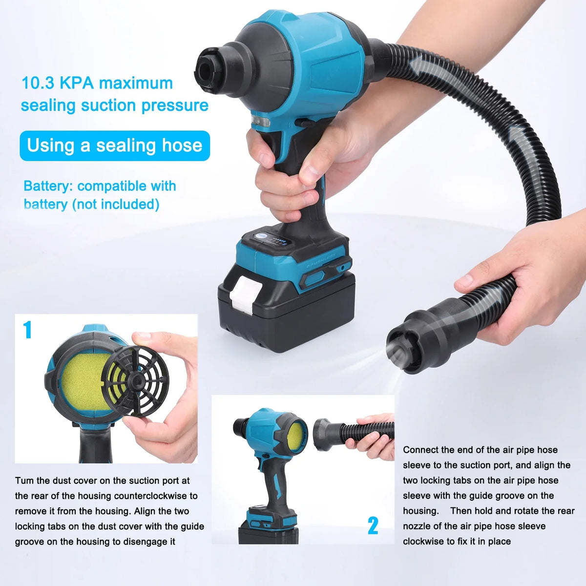 moobody Air Dust System - Rechargeable Current-activated Cordless Inflator for Effective Dust Blowing and Narrow-space Cleaning.