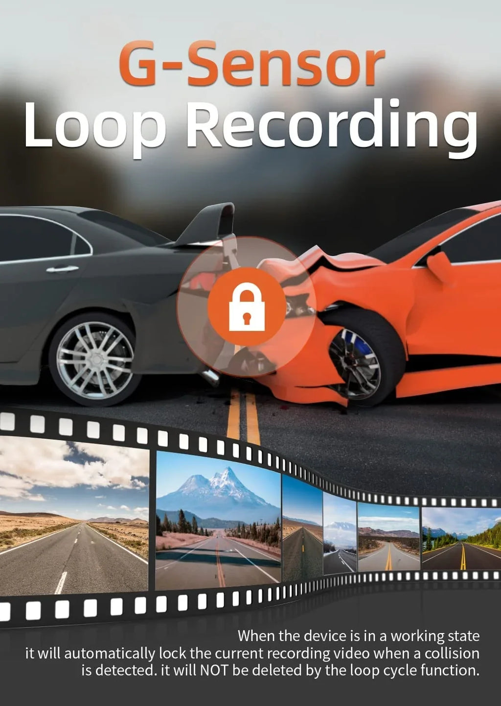 WOLFBOX 2.5K Full HD Dash Cam; Dash Camera with WiFi; Loop Recording; APP Control; Night Vision; G-Sensor; 24 Hours Parking Monitor; Support 64GB Max