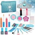Kids Makeup Kit for Girl; Washable Makeup Set for Girls; Real Makeup for Kids; Girl Toys Princess Children Play Makeup Kit with Cosmetic Case Birthday for 3 4 5 6 7 8 9 10 11 12 Years Old Girls