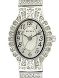 Elgin Adult Female Crystal Accent Silver-Tone Dressy Expansion Watch (EG9058)