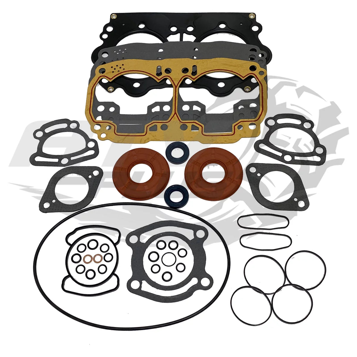 SeaDoo 947 951 Carb Full Complete Engine Rebuild Gasket Crank Seal & O-Ring Set Kit Fits MANY GSX GTX RX XP LRV (See ad for exact model & year fit)