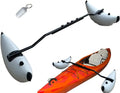 Pactrade Marine Boat Kayak Canoe Outrigger Stabilizer System Inflatable Float Buoy Buoyant Fishing Grey Gray Tube Sidekick Arm Kit Breath Kayaking Rod Adjustable Accessories Repair Patches Outdoor