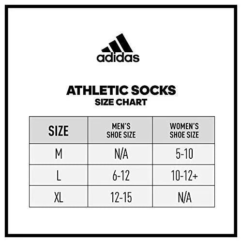 adidas Men's Athletic Cushioned No Show Socks (6-Pair); Black - Onix Marl/ Black/ Onix; Large; (Shoe Size 6-12)