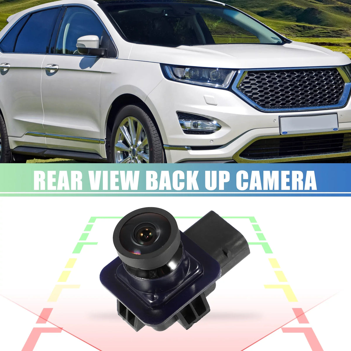 Unique Bargains BT4Z-19G490-A Car Rear View Backup Camera with Pry Bar for Ford Edge 11-14