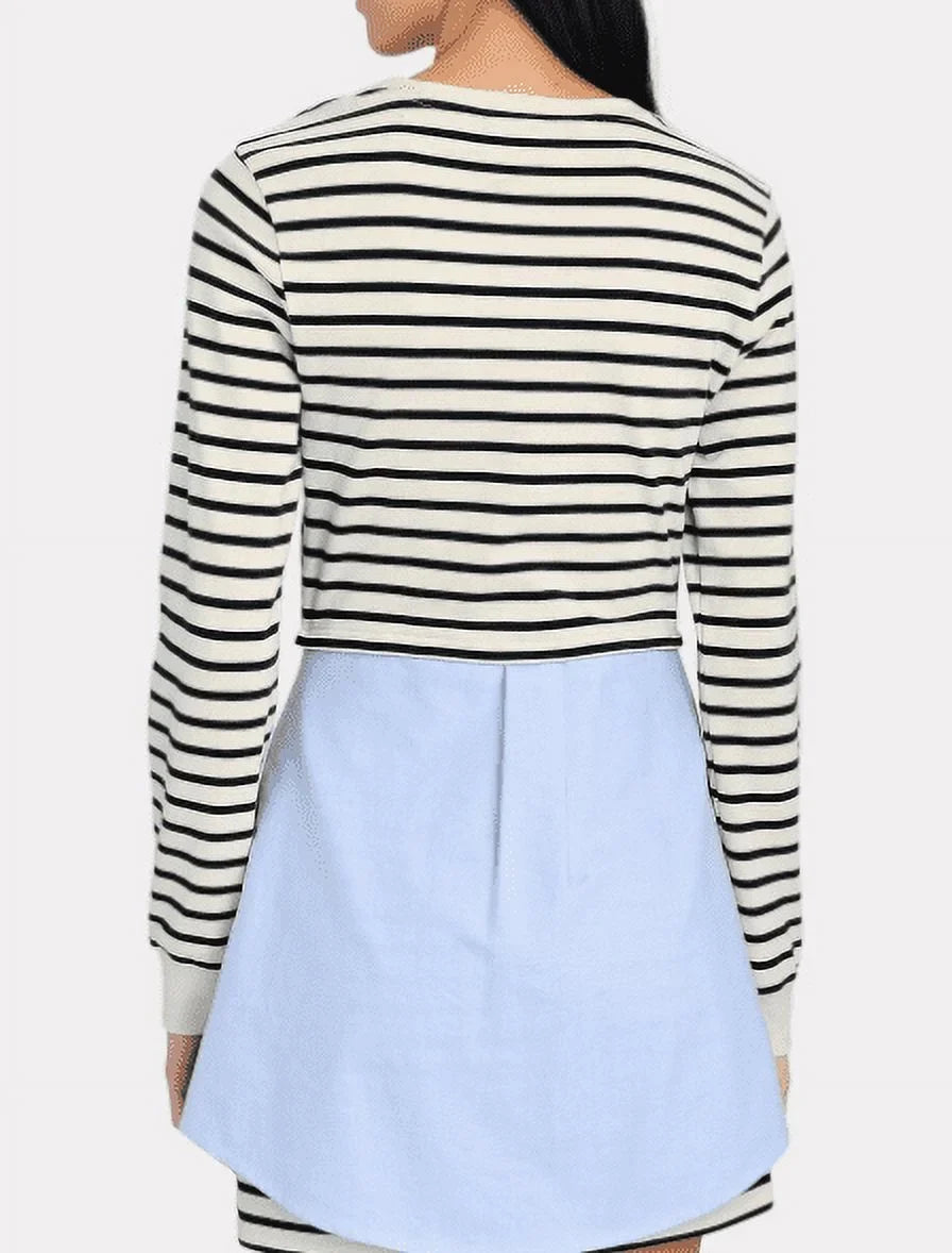VERONICA BEARD Women's Multi Laszlo Tie-Waist Cotton Mini Dress; Large