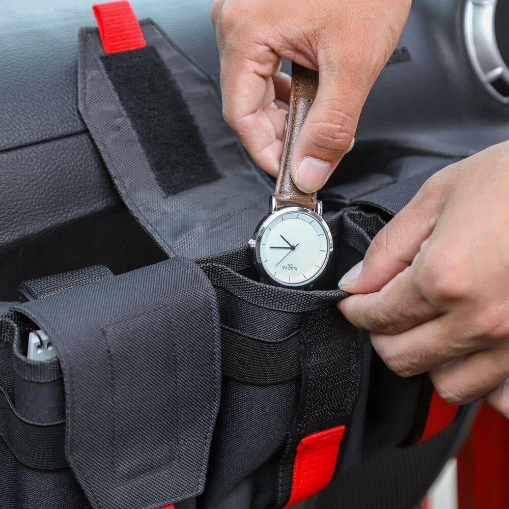 Teledu 1pcs Co-Pilot Storage Organizer; Grab Handle Storage Bag