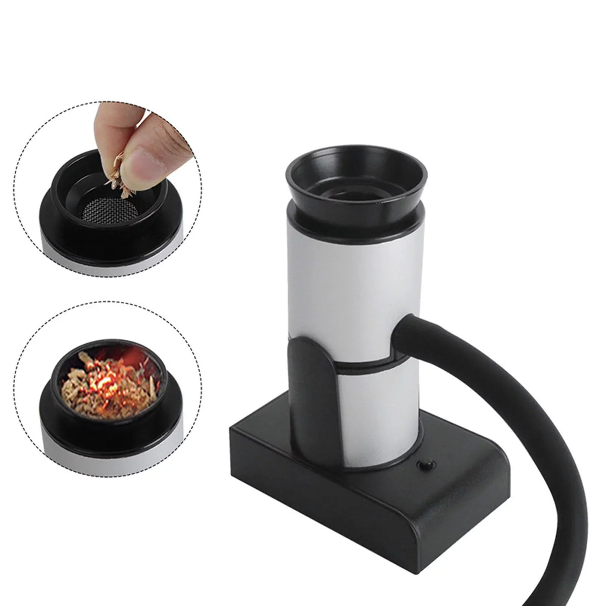 Portable Food ; Kitchen Smoke ; Cooking Handheld Food ; Cocktail Mini Smoke Infuser Food for Meat BBQ