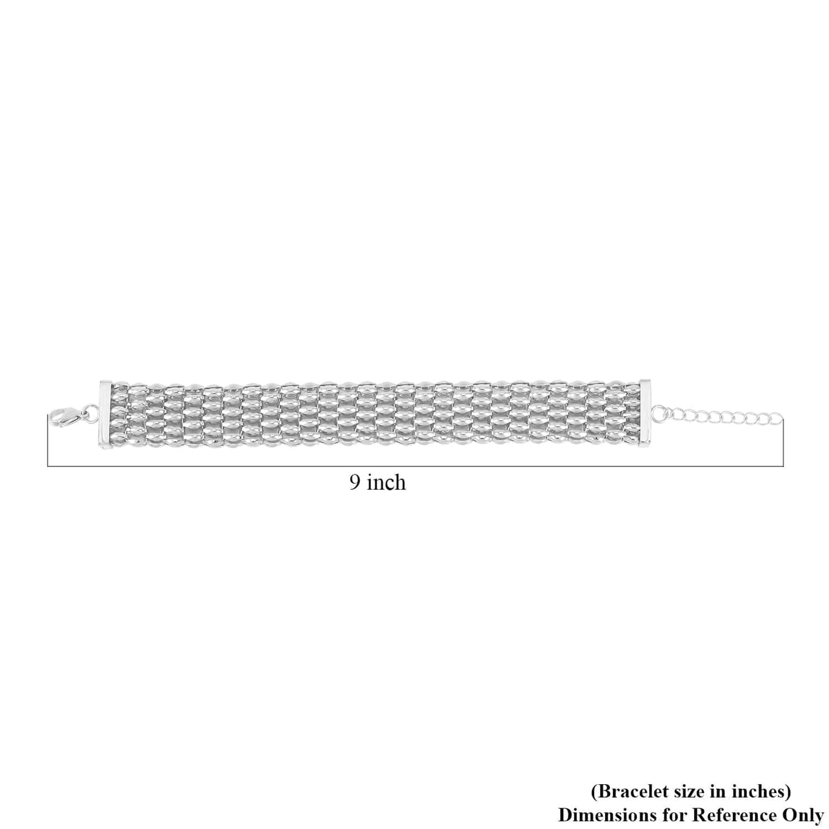 Shop LC Stainless Steel Mesh Chain Bracelet for Women Jewelry Size 7.5-9" Birthday Mothers Day Gifts for Mom