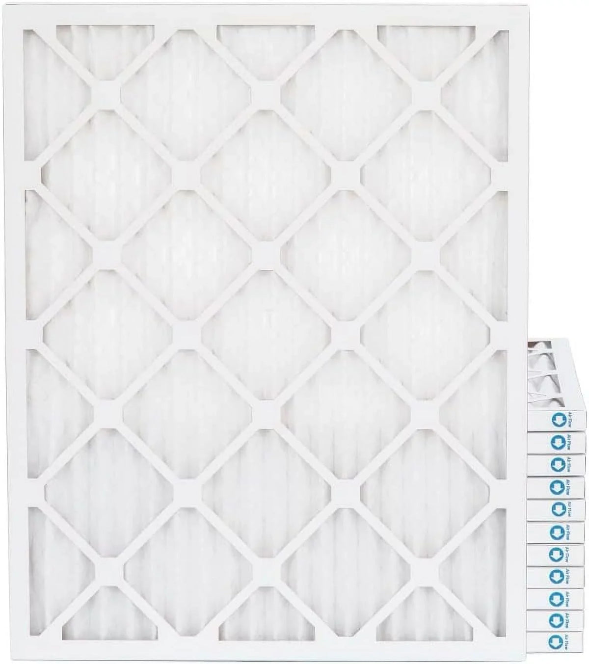 14X20x1 MERV 8 Pleated HV Furne 1'' Air Filters By Pamlico. Case Of 12. Size: 13-1/2 X 19-1/2 X 3/4; White
