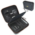 USA GEAR External Hard Drive Case; EVA Foam Hard Shell; Customizable Foam Interior - Black
