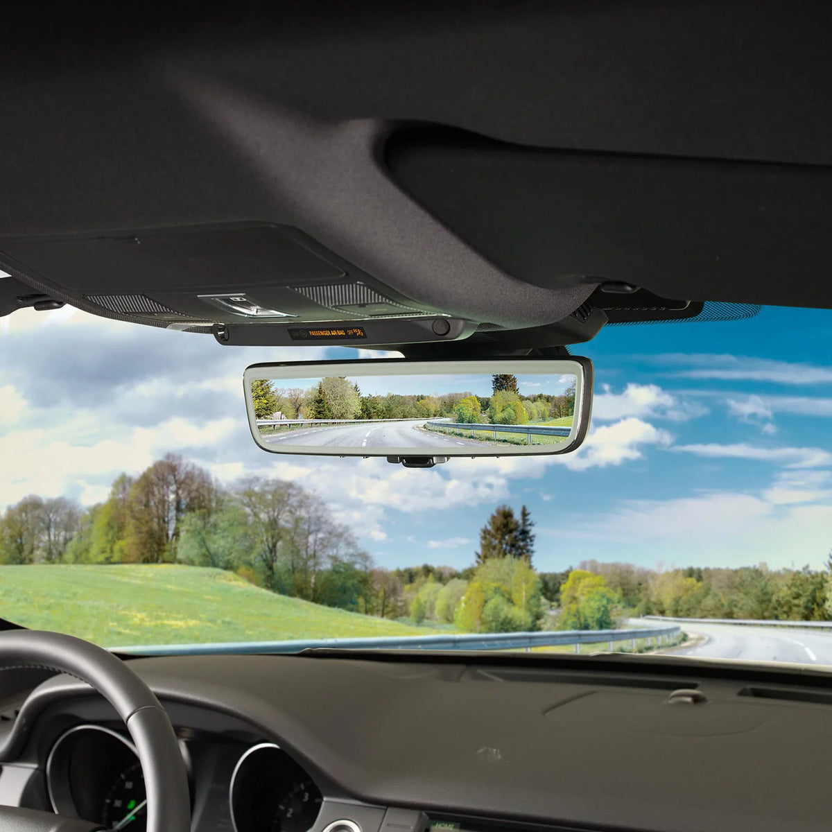 Audiovox Gentex LCD Full Display Rear View Mirror with Auto-Dimming; Mirror Mode and Back Up Camera Mode