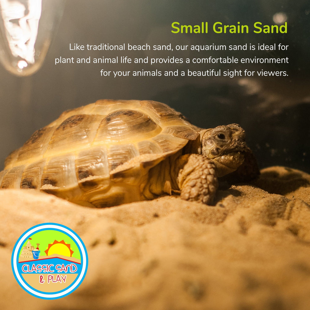 CLASSIC SAND & PLAY Natural Aquarium Sand for Freshwater and Saltwater Tanks; 40 lb. Yellow