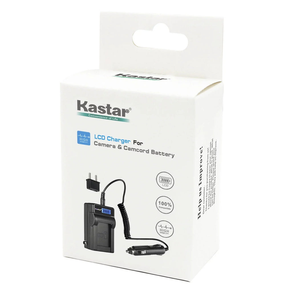 Kastar 4-Pack Li-50B Battery and LCD AC Charger Compatible with Olympus Stylus 9010; SZ-10; SZ-11; SZ-12; SZ-14; SZ-15; SZ-16; SZ-20; SZ-25MR; SZ-30MR; SZ-31MR iHS; Tough TG-610; Tough TG-615 Cameras