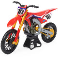 Supercross; Authentic Justin Brayton 1:10 Scale Collector Die-Cast Motorcycle Replica with Display Stand