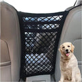 DYKESON Pet Barrier Dog Car Net Barrier with Auto Safety Mesh Organizer Baby Stretchable Storage Bag Universal for Cars; SUVs -Easy Install;Safer to Drive with Pets and Children; 3 Layer(S)