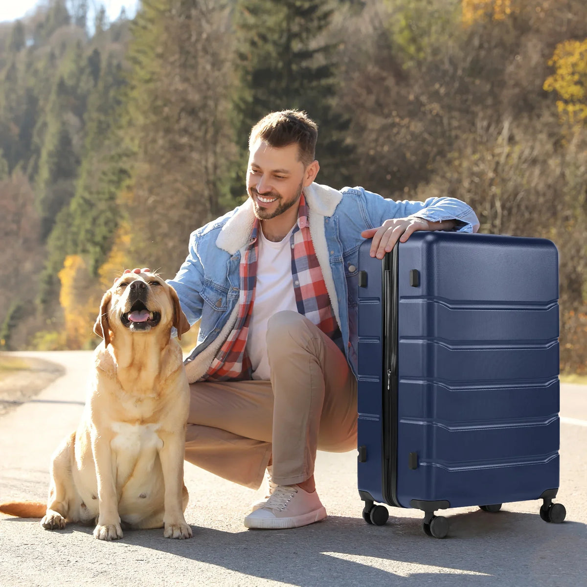 Lightweight Carry-On Trolley Suitcase – TSA Lock; Durable Double Spinner Wheels – Secure & Convenient Travel Case for Jetsetters