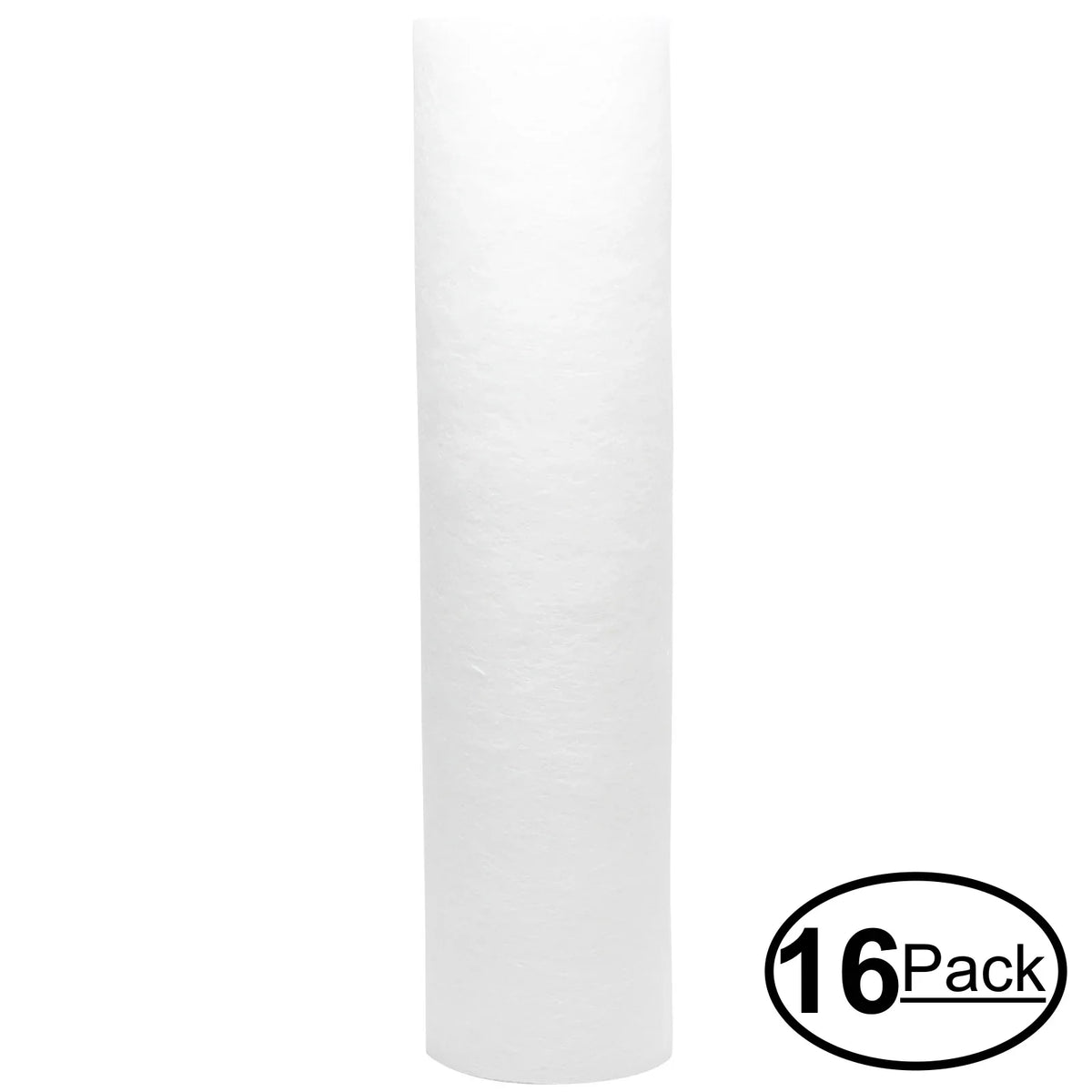 16-Pack Replacement for Captive Purity CP1133 Polypropylene Sediment Filter - Universal 10-inch 5-Micron Cartridge for Captive Purity 75 GPD Deluxe RO Filter System - Denali Pure Brand
