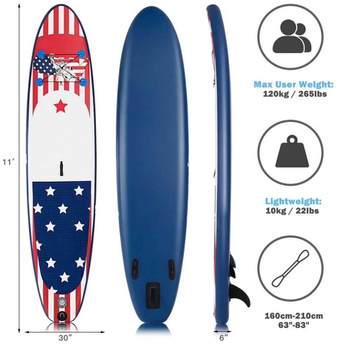 Premium Inflatable Stand Up Paddle Board - Comes with a carry backpack for transportation - 24.0 - Discover ultimate stability and versatility on the !