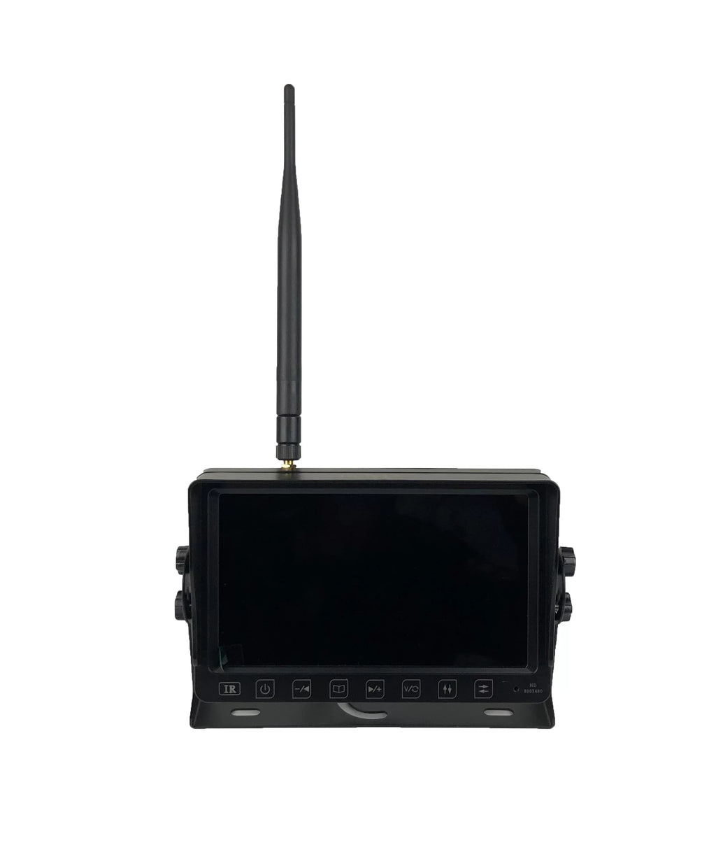 BOYO VTC703AHD-Q4 : Wireless Vehicle AHD Backup Camera System with 7” Monitor and Backup Camera for Car; Truck; SUV and Van (4 Channel)
