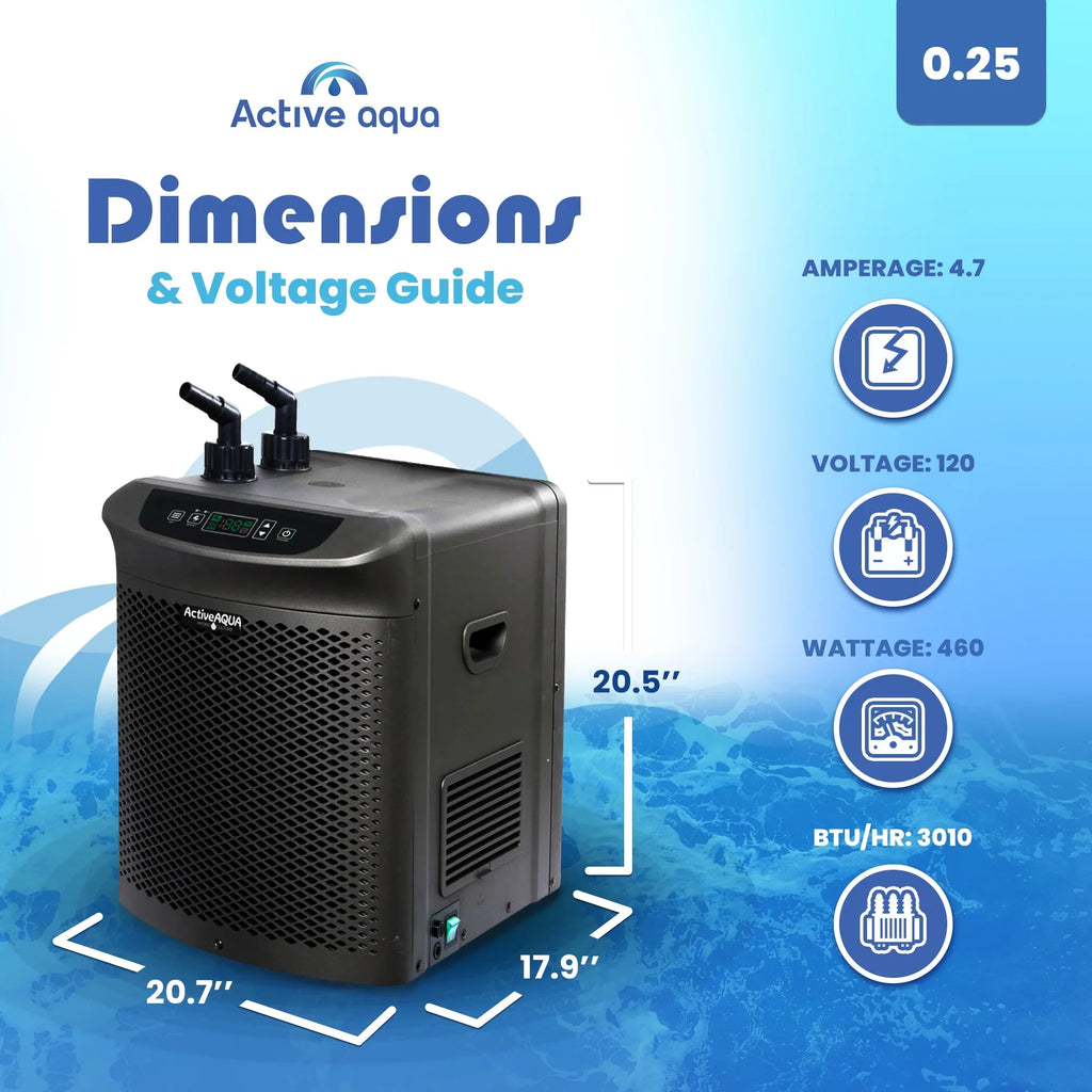 Active Aqua Hydroponic Chiller & Submersible Hydroponic Pump