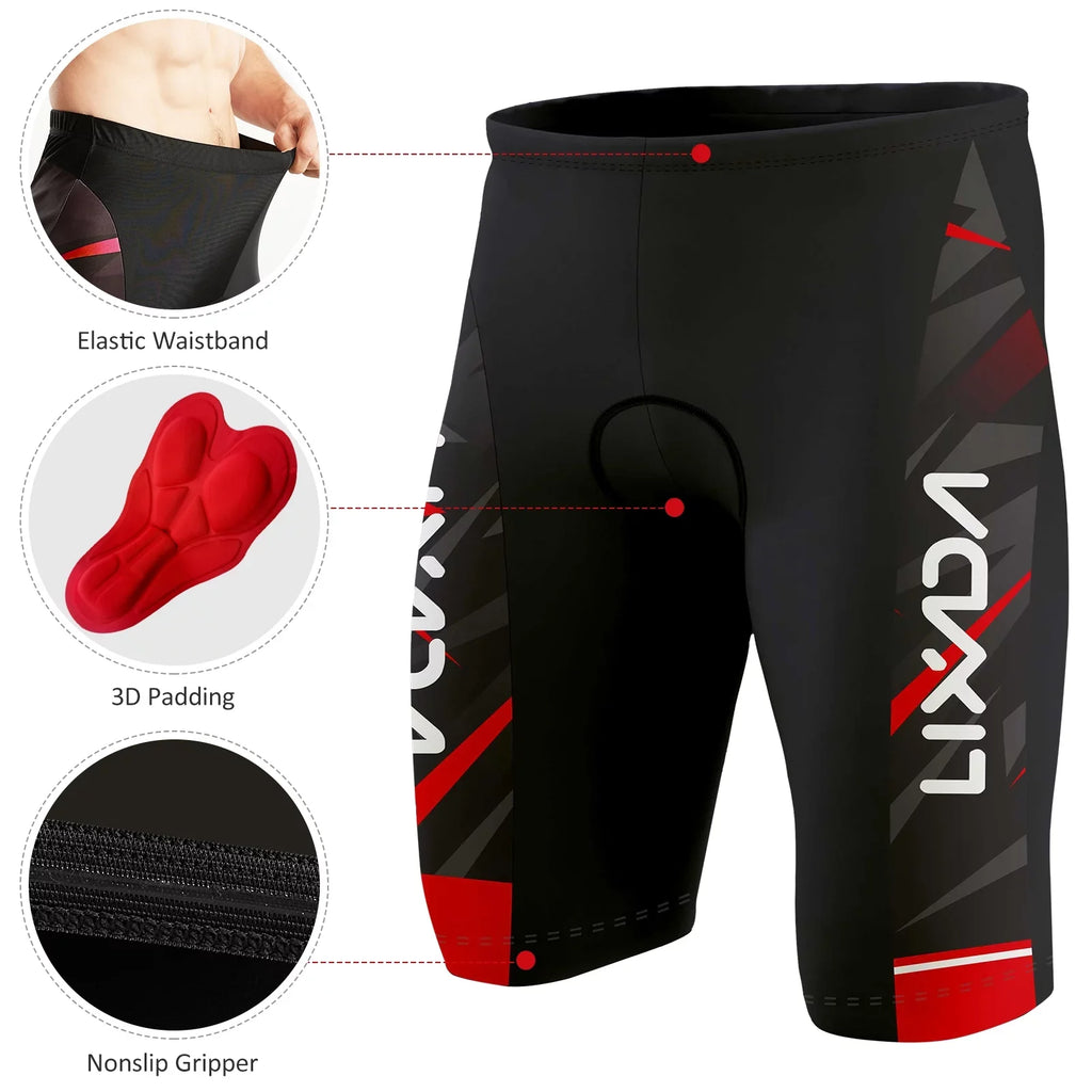 Lixada Cycling Jersey;Breathable Sleeve Bike Shirt And Padded And Padded Mtb Sleeve Bike Shirt Men Breathable Sleeve Bike Shirt And Padded Mtb Suit Set Shirt+3d Cushion Men's Set Sleeve Qahm Zdhf