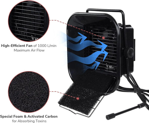 1000L Adjustable Solder Absorber Remover Fume Extractor Carbo Filter Quiet Fa For ESD Solderig Statio