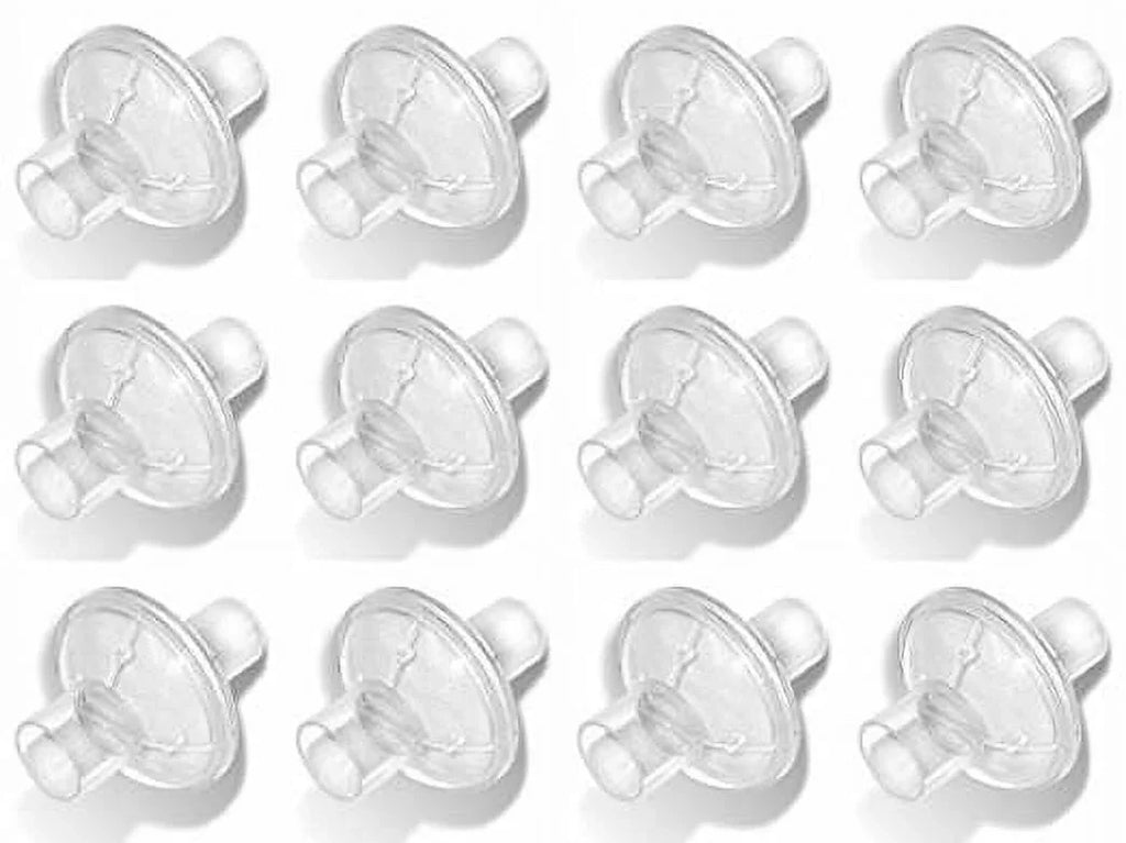 Nispira in-line Outlet Bacteria Filter for CPAP/BiPAP; 12 Packs