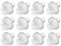 Nispira in-line Outlet Bacteria Filter for CPAP/BiPAP; 12 Packs