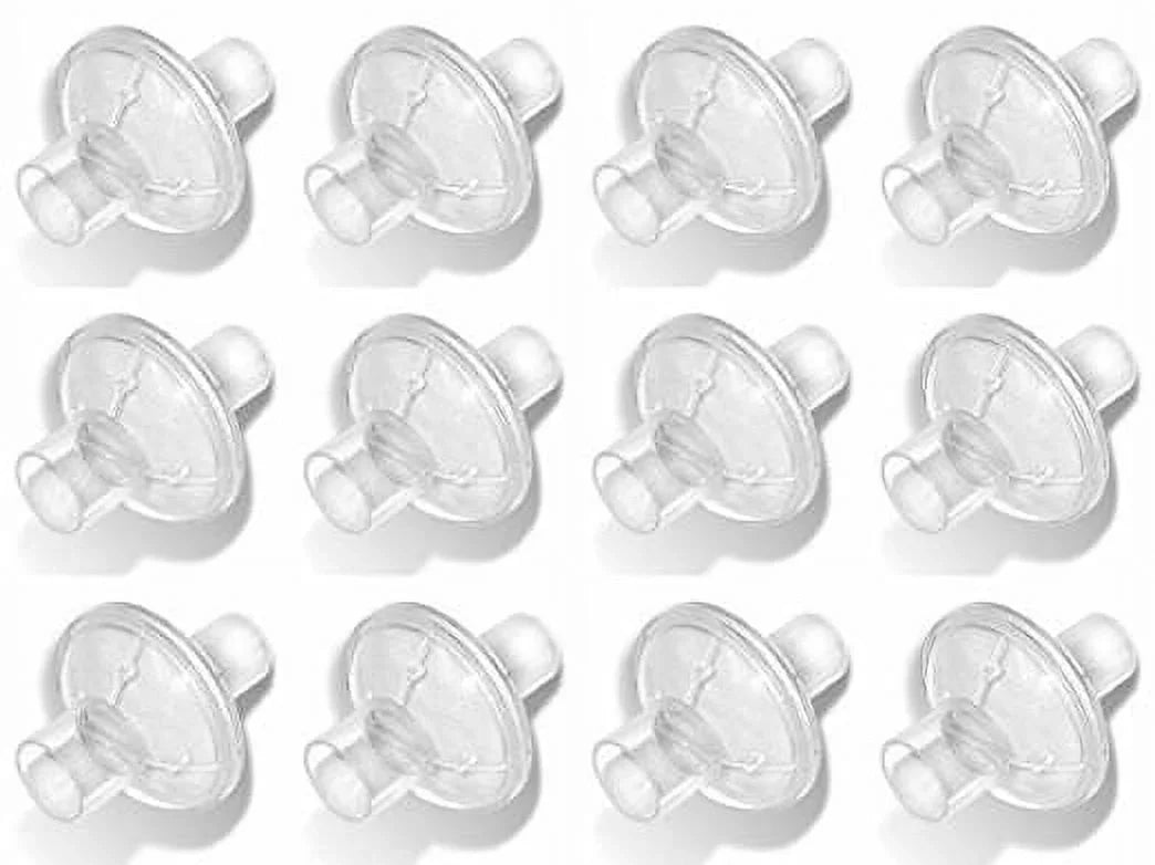 Nispira in-line Outlet Bacteria Filter for CPAP/BiPAP; 12 Packs