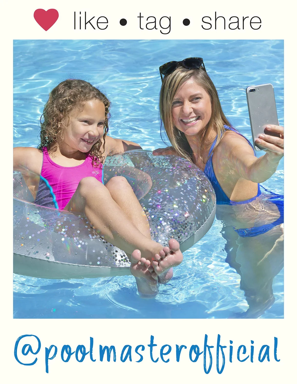Poolmaster 36-foot Silver Glitter Swimming Pool Float Tube