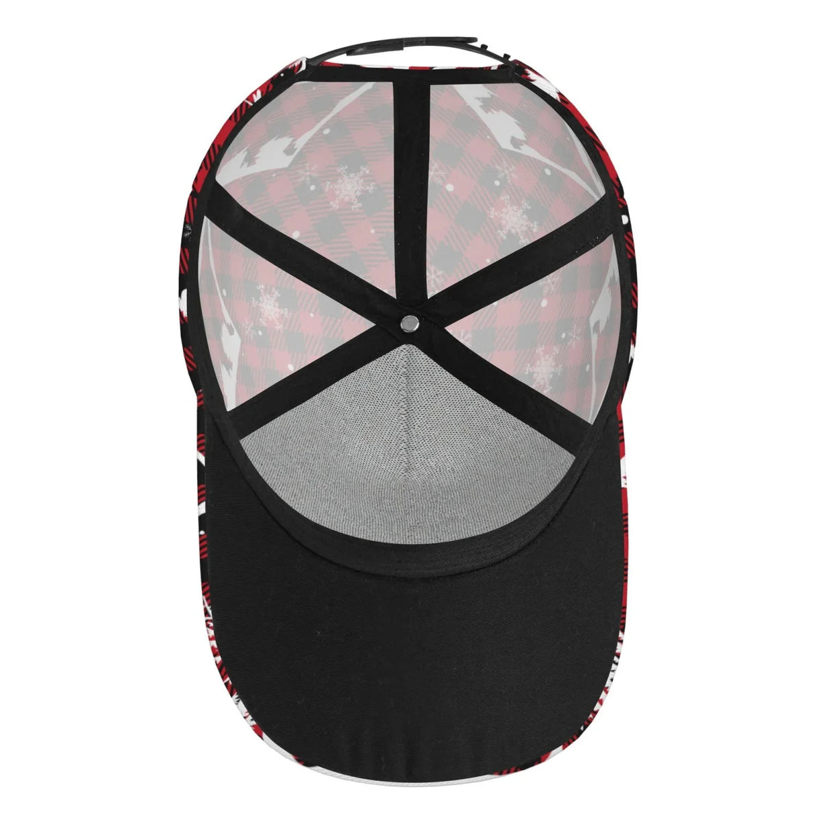 Balery Baseball Cap Adjustable Size for Running Workouts and Outdoor Activities All Seasons Dad Hat(Christmas Tree Buffalo Plaid)