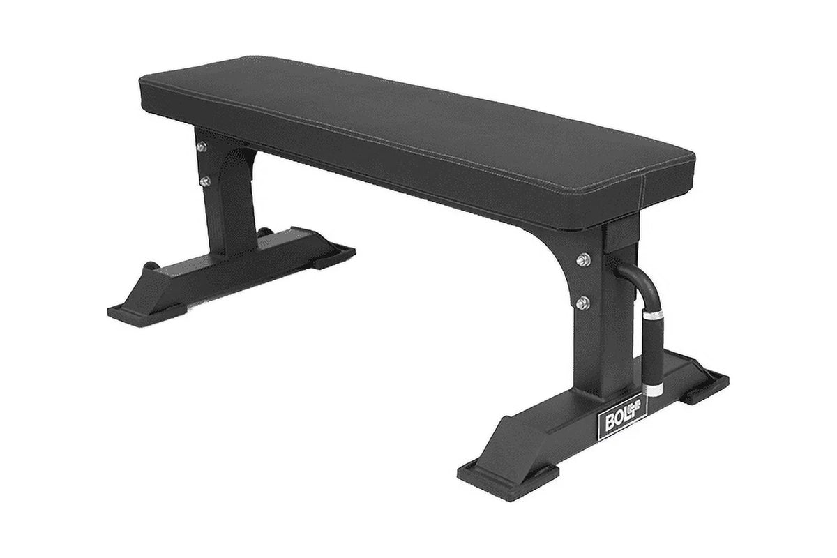Bolt Fitness Fury Flat Fitness Weight Commercial Heavy Duty Exercise Bench 1;000 lb Capacity with Wheels and Handles 11 Gauge Steel
